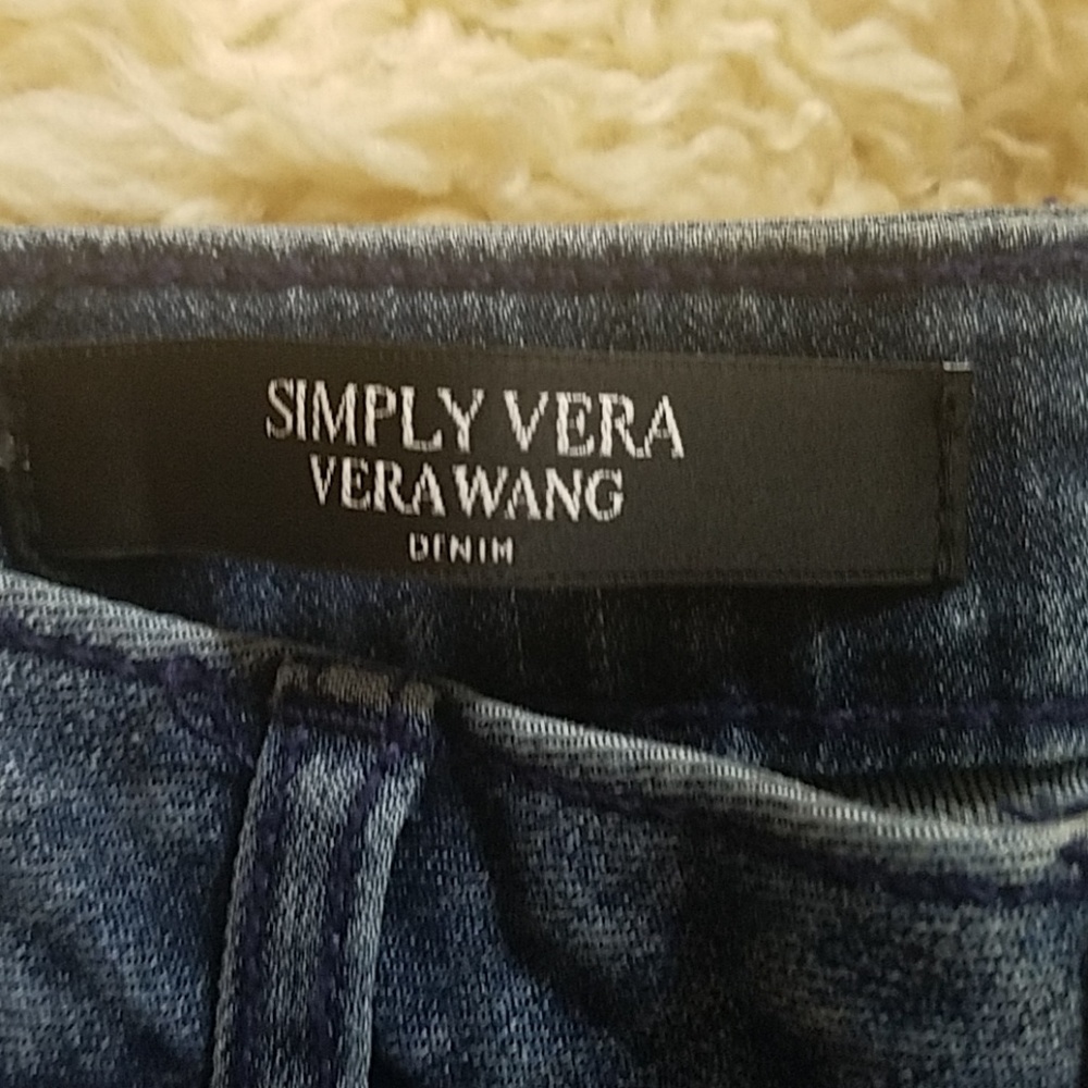 Women's Simply Vera Vera Wang Denim Jeans capris - Picture 4 of 8